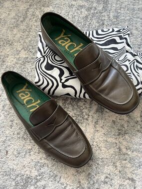 Fratelli Rossetti Dark Brown Leather Penny Loafers